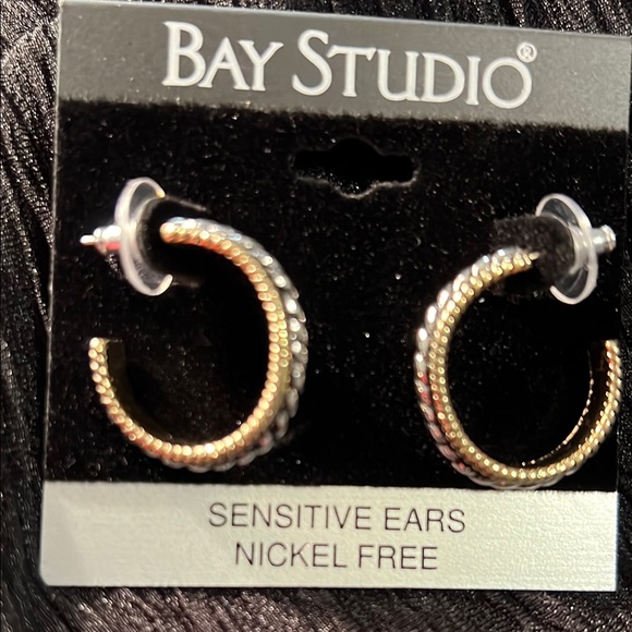 3/$15 Bay Studio Gold and Silver Hoop Earrings - Picture 2 of 5